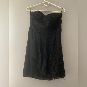 Black lace cocktail dress